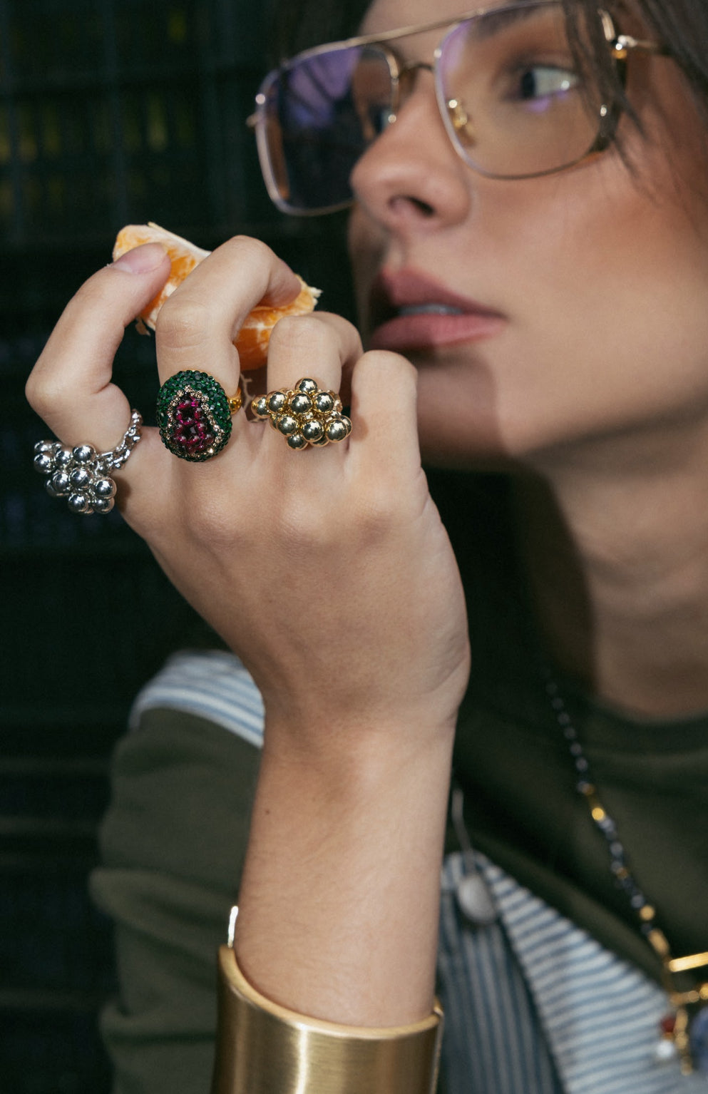 Anel Tamarindo dourado