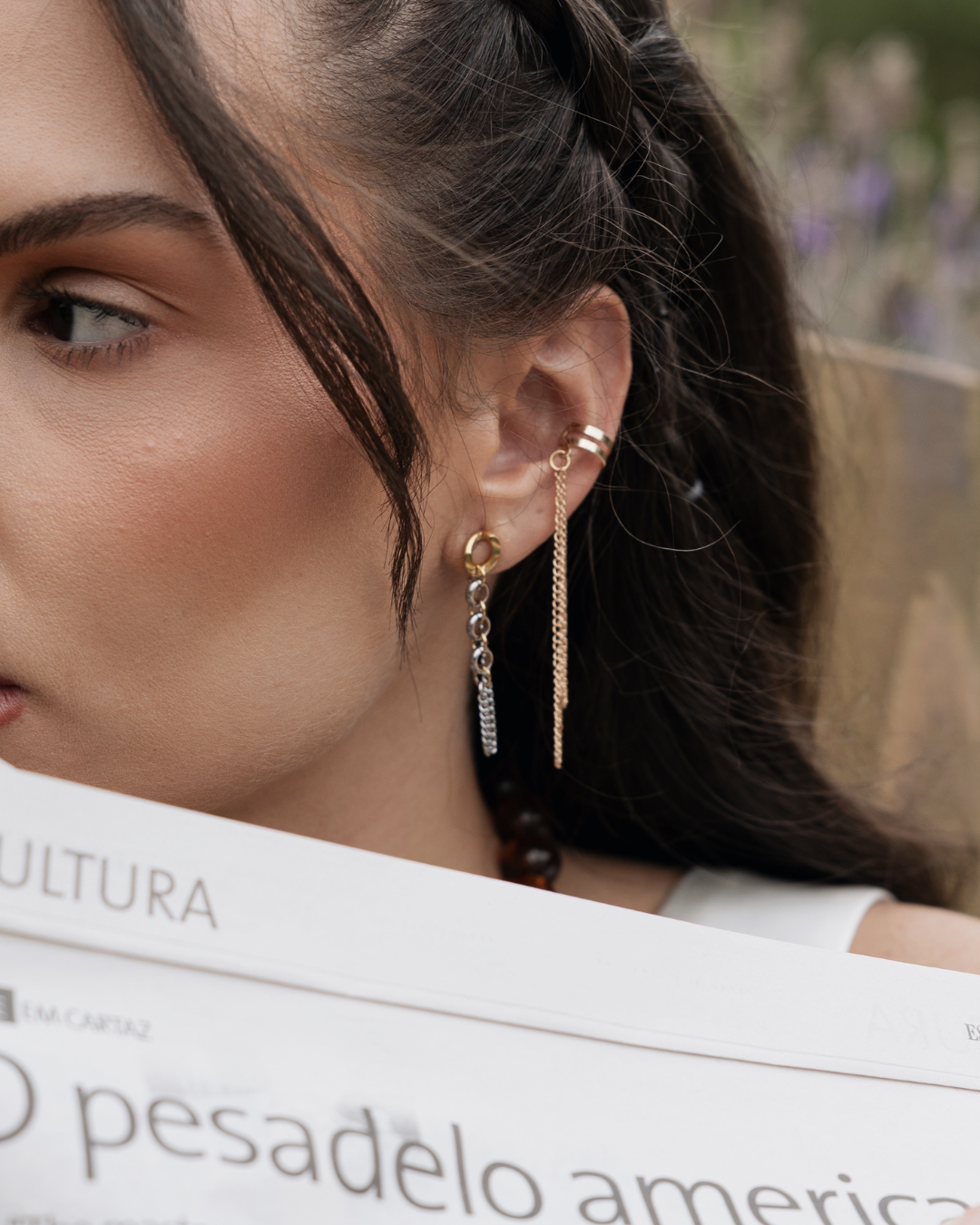 Piercing Cafuné Dourado