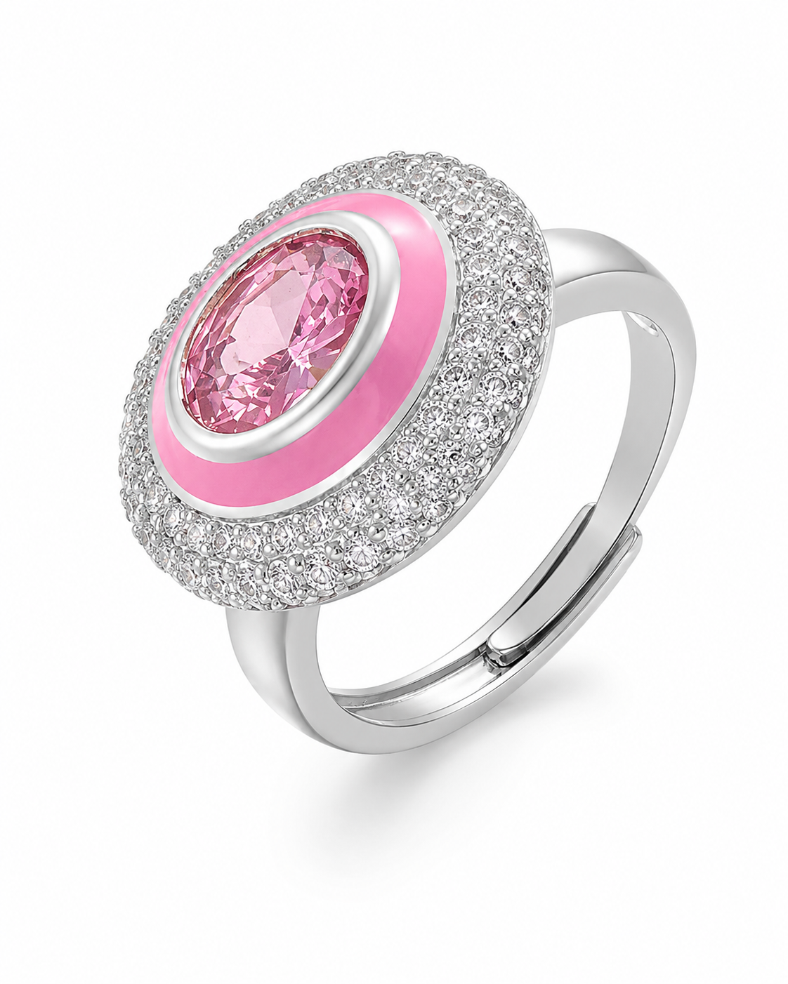 Anel Poesia Rosa