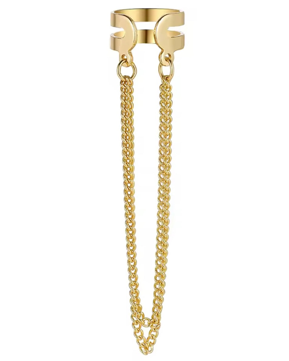 Piercing Cafuné dourado