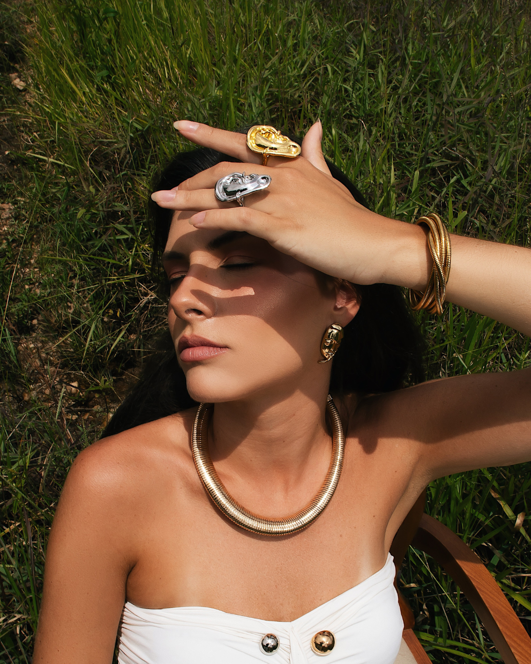 Anel Audição Dourado