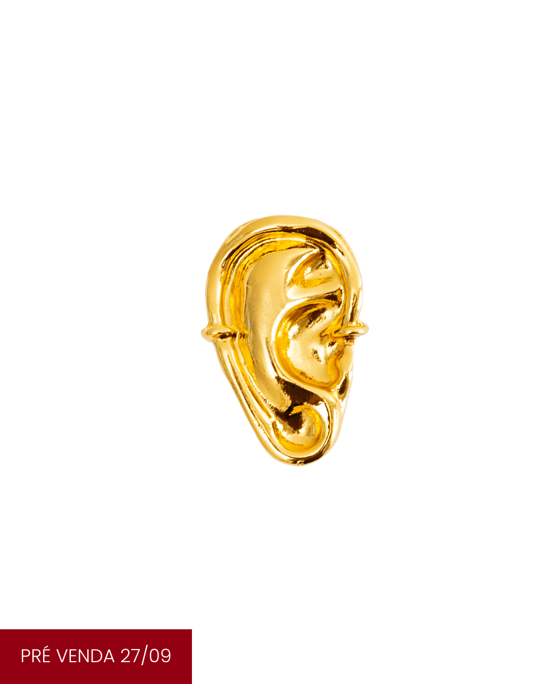 Anel Audição Dourado